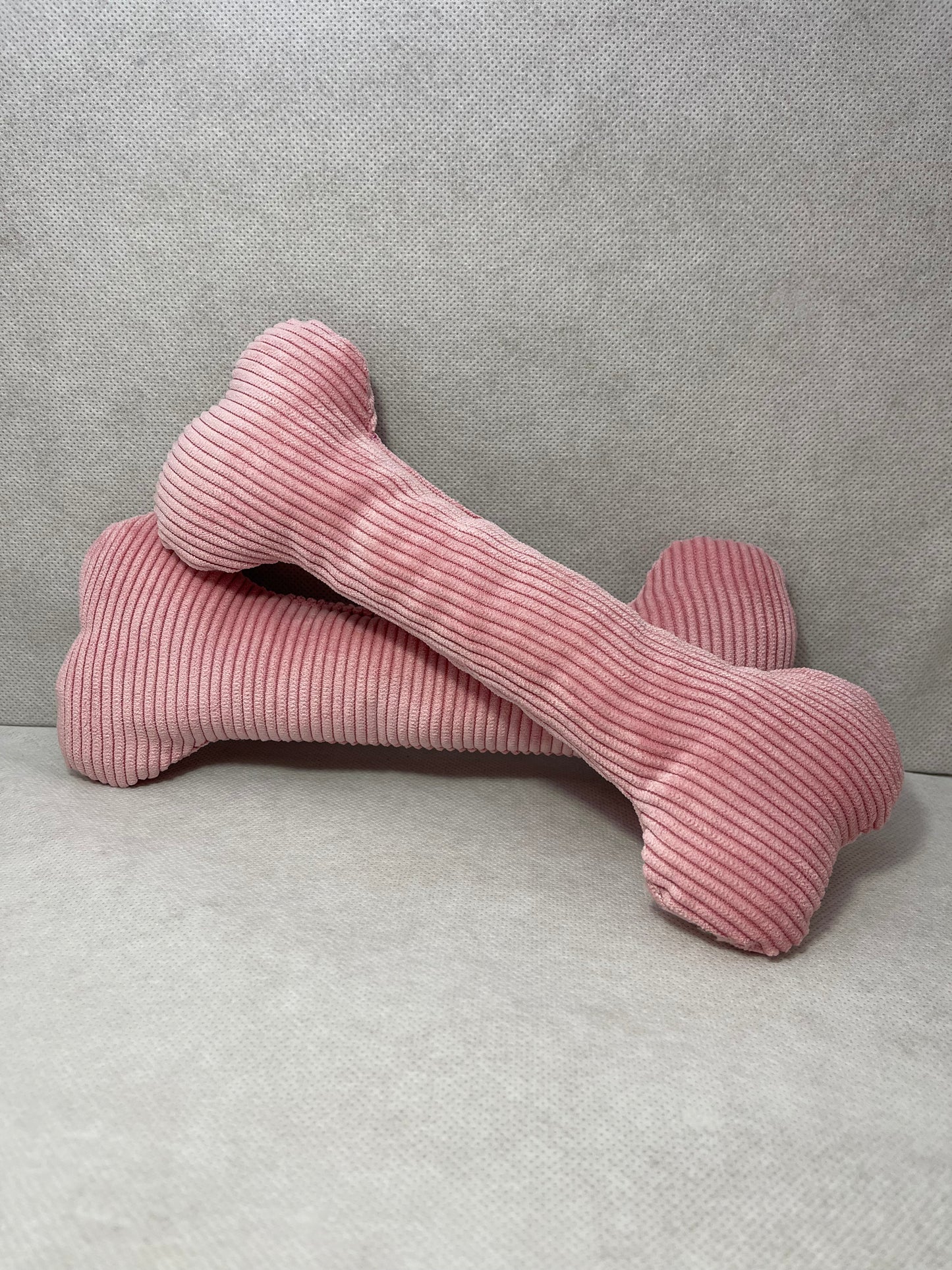 Jouet Os - Velours rose