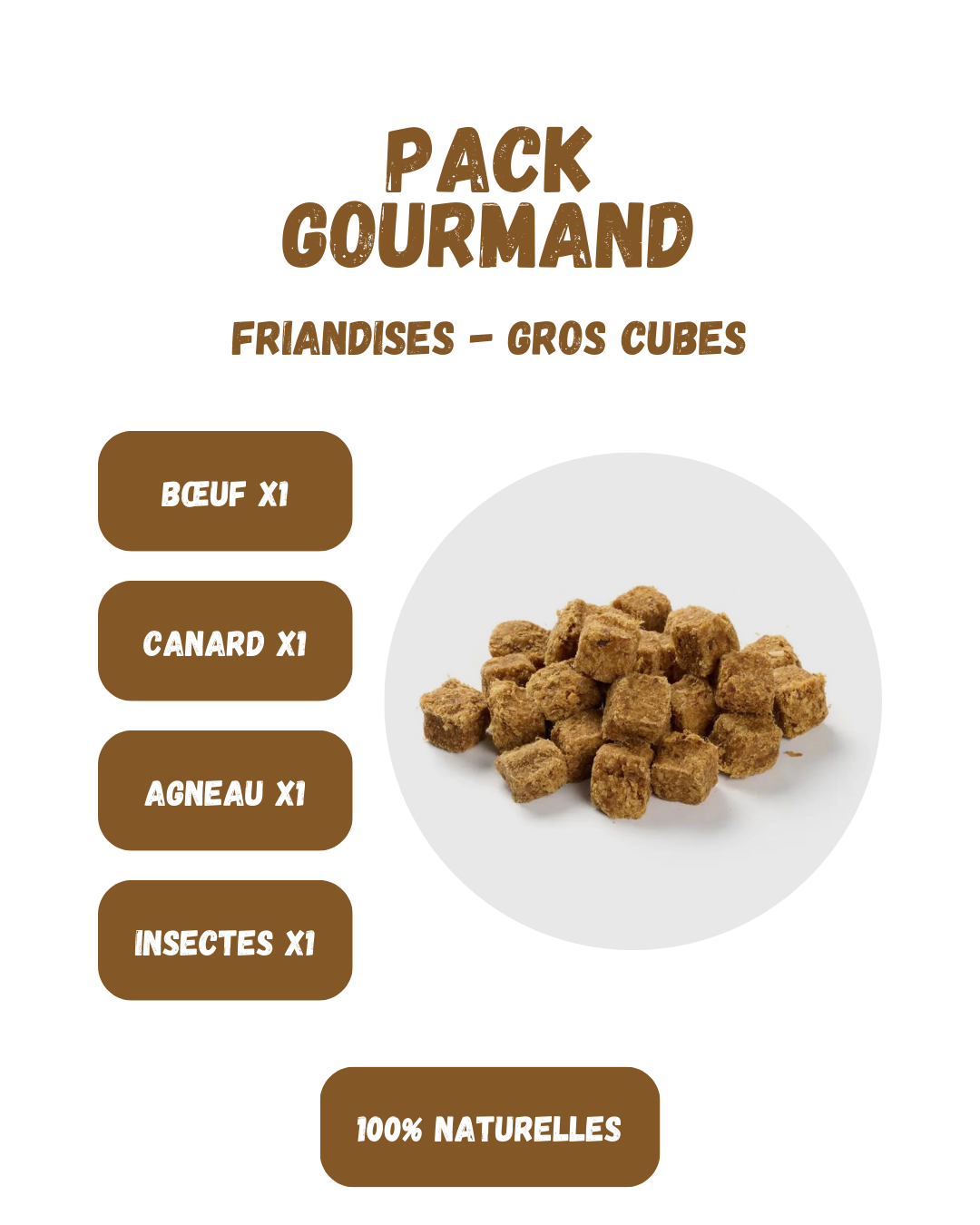 PACK GOURMAND - Gros cubes